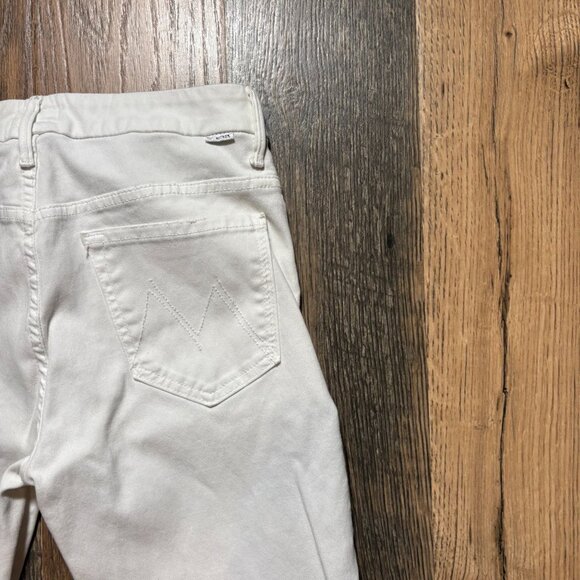 Mother High Waisted Looker Dagger Ankle Fray Glass Slipper Jeans Women's Size 28 - Picture 7 of 8